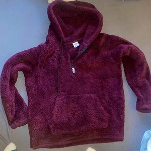 Pink Victoria secret fuzzy hoodie